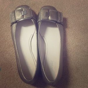 Metallic Nicole ballet flats - size 8. Worn once!